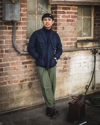 Dunkelblaue Feldjacke kombinieren – 99 Smart-Casual Herren Outfits