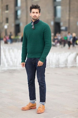 Welche Rollkragenpullover mit dunkelblauer Jeans zu tragen – 882+ Herren Outfits