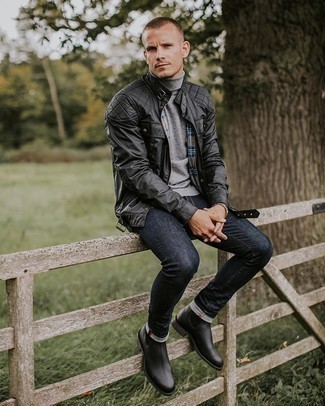 Welche Rollkragenpullover mit dunkelblauer Jeans zu tragen – 882+ Herren Outfits