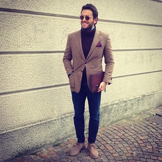 Welche Rollkragenpullover mit dunkelblauer Jeans zu tragen – 882+ Herren Outfits