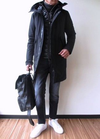 Dunkelblauen Strick Pullover kombinieren – 146 Herren Outfits