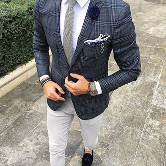Dunkelblauen Anstecknadel kombinieren – 22 Herren Outfits