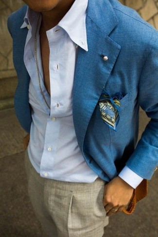 Dunkelblaue Leinen Jacke kombinieren – 61 Sommer Herren Outfits