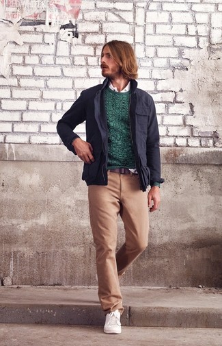 Dunkelblaue Militärjacke kombinieren – 37 Herren Outfits