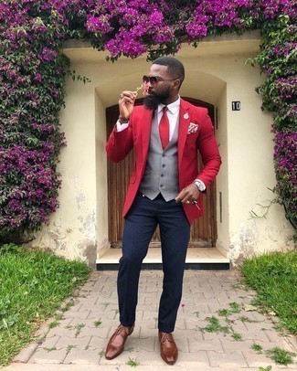 Dunkelblaue gepunktete Hose kombinieren – 20 Herren Outfits