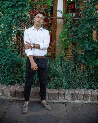 Dunkelblaue gepunktete Hose kombinieren – 20 Herren Outfits