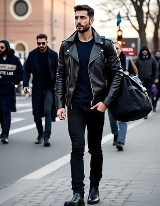 Dunkelblaues Polohemd kombinieren – 27 Herren Outfits kühl Wetter