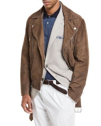Dunkelblaues Polohemd kombinieren – 27 Herren Outfits kühl Wetter