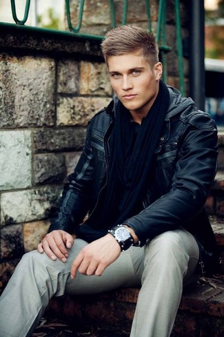 Dunkelblauen Schal kombinieren – 705+ Herren Outfits