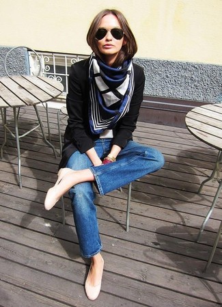 Dunkelblauen Schal kombinieren – 103 Damen Outfits