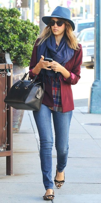 Dunkelblauen Schal kombinieren – 103 Damen Outfits