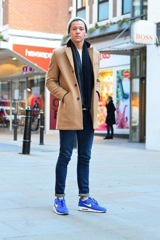 Dunkelblauen Schal kombinieren – 705+ Herren Outfits