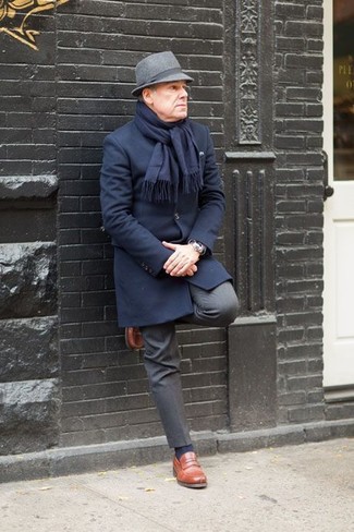 Dunkelblauen Schal kombinieren – 705+ Herren Outfits