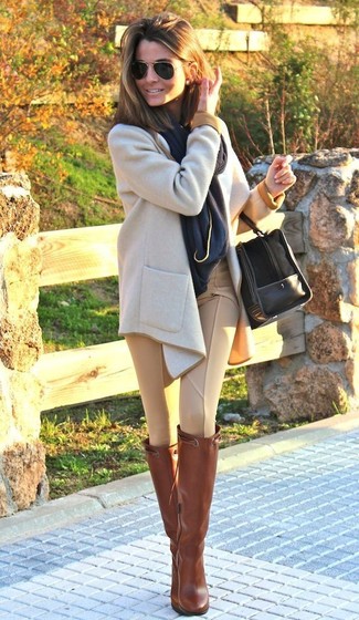 Dunkelblauen Schal kombinieren – 103 Damen Outfits