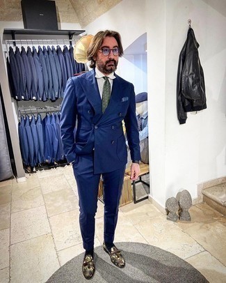 Welche Slipper mit dunkelblauen Anzuges zu tragen – 807+ Herren Outfits