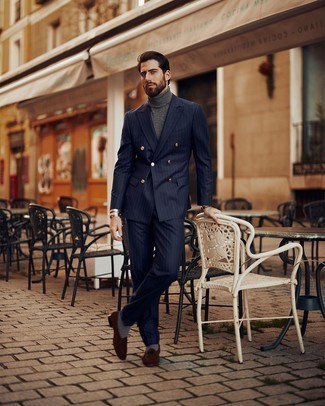 Welche Slipper mit dunkelblauen Anzuges zu tragen – 807+ Herren Outfits