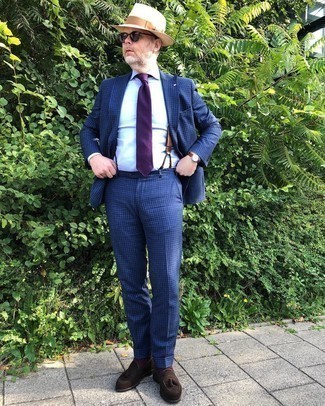 Welche Slipper mit dunkelblauen Anzuges zu tragen – 807+ Herren Outfits