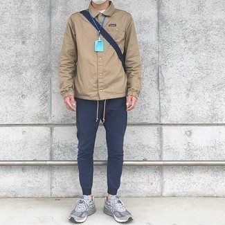 Shirtjacke aus Nylon kombinieren – 30 Herbst Herren Outfits