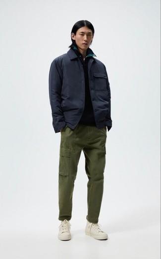Shirtjacke aus Nylon kombinieren – 30 Herbst Herren Outfits