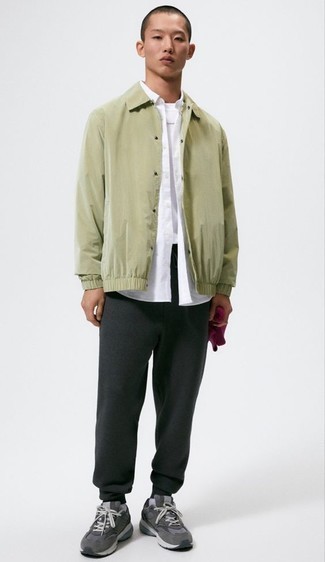 Shirtjacke aus Nylon kombinieren – 30 Herbst Herren Outfits