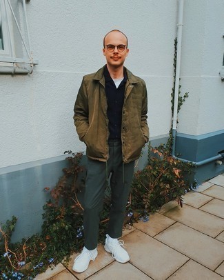 Shirtjacke aus Nylon kombinieren – 30 Herbst Herren Outfits