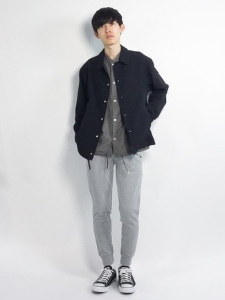 Shirtjacke aus Nylon kombinieren – 55 Herren Outfits warm Wetter