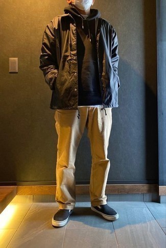 Shirtjacke aus Nylon kombinieren – 30 Herbst Herren Outfits