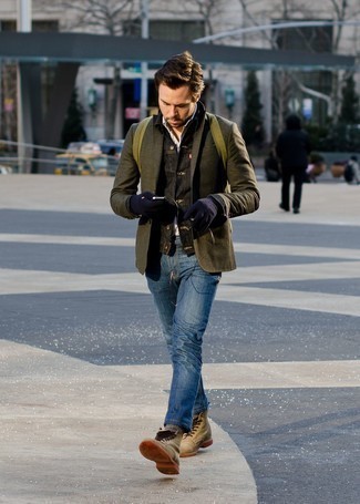 Olivgrünen Rucksack kombinieren – 176 Herren Outfits