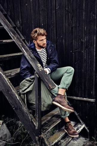 Olivgrünen Rucksack kombinieren – 176 Herren Outfits