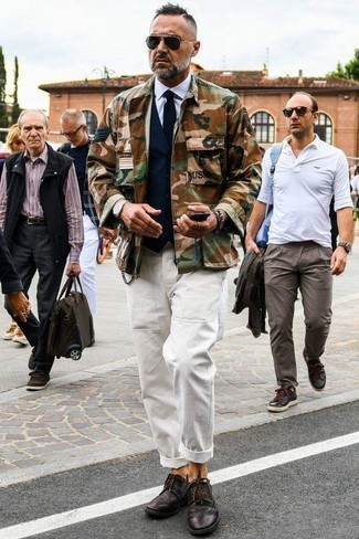 Olivgrüne Camouflage Feldjacke kombinieren – 33 Herren Outfits