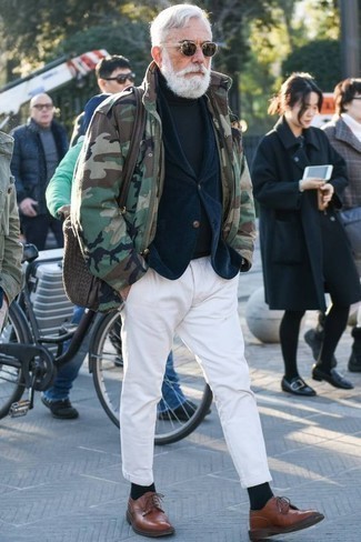 Olivgrüne Camouflage Feldjacke kombinieren – 33 Herren Outfits