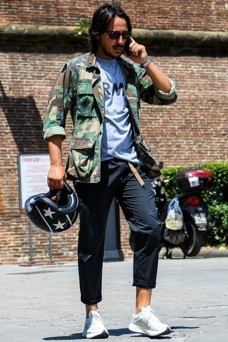 Olivgrüne Camouflage Feldjacke kombinieren – 33 Herren Outfits