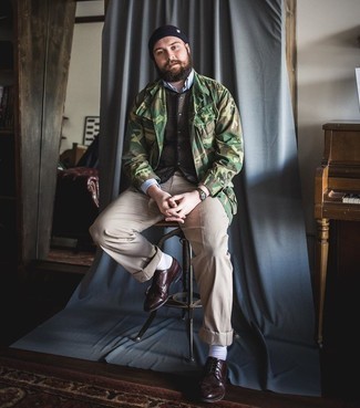 Olivgrüne Camouflage Feldjacke kombinieren – 33 Herren Outfits