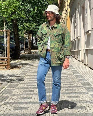 Olivgrüne Camouflage Feldjacke kombinieren – 33 Herren Outfits