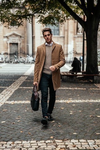 Welche Strickpullover mit olivgrüner Chinohose zu tragen – 23 Herren Outfits