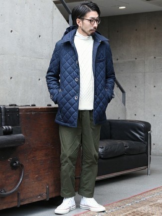 Welche Strickpullover mit olivgrüner Chinohose zu tragen – 23 Herren Outfits