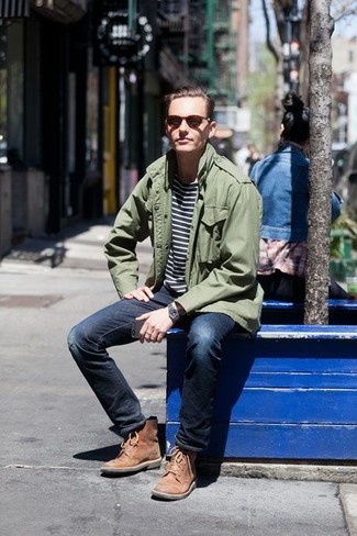 Olivgrüne Jacke kombinieren – 210 Lässige Herren Outfits