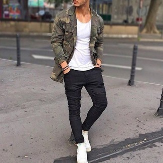 Olivgrüne Jacke kombinieren – 210 Lässige Herren Outfits