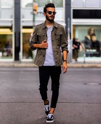 Olivgrüne Jacke kombinieren – 210 Lässige Herren Outfits