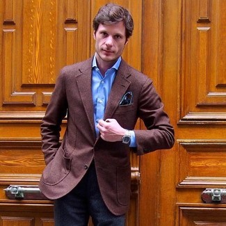 Olivgrünes Einstecktuch mit Paisley-Muster kombinieren – 12 Herren Outfits