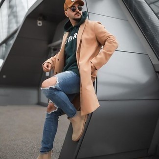 Olivgrünen bedruckten Pullover kombinieren – 73 Herren Outfits