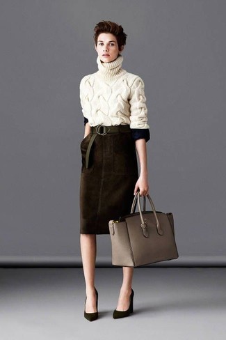 Olivgrüne Pumps kombinieren – 37 Damen Outfits