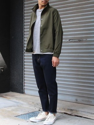 Welche Jeans mit olivgrüner Shirtjacke zu tragen – 439 Herren Outfits
