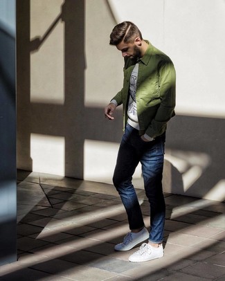 Olivgrüne Shirtjacke kombinieren – 1089+ Herren Outfits