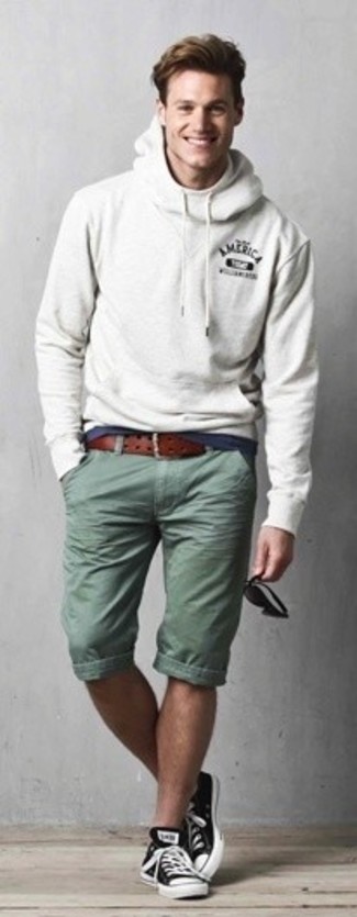 Olivgrüne Shorts kombinieren – 430 Herren Outfits