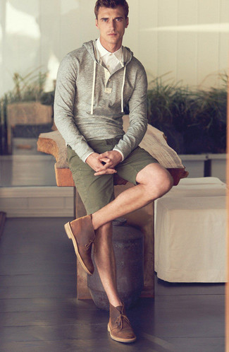 Olivgrüne Shorts kombinieren – 430 Herren Outfits