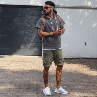 Olivgrüne Shorts kombinieren – 430 Herren Outfits