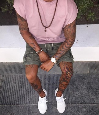 Olivgrüne Shorts kombinieren – 430 Herren Outfits
