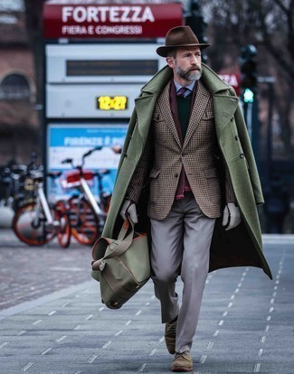 Olivgrüne Wildleder Derby Schuhe kombinieren – 15 Herren Outfits