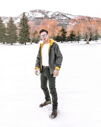 Olivgrüne Windjacke kombinieren – 114 Herren Outfits
